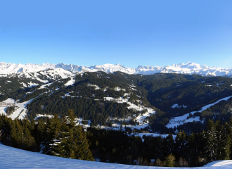 Vue panoramique depuis le Mont Chéry (Les Gets)