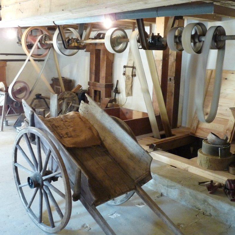 Intérieur du Moulin Crozet - MONTCEAUX