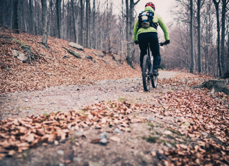 VTT Hiver dans la montagne de l'Ain