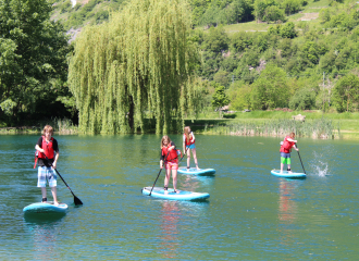 stand up paddles plan d'eau de Centron