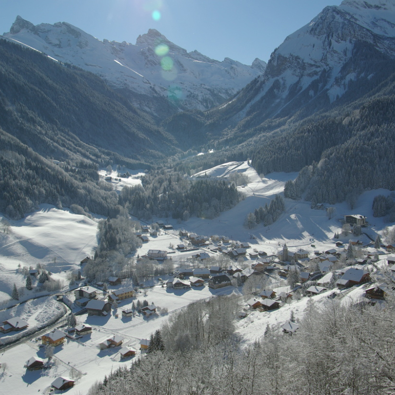 Vue du village hiver