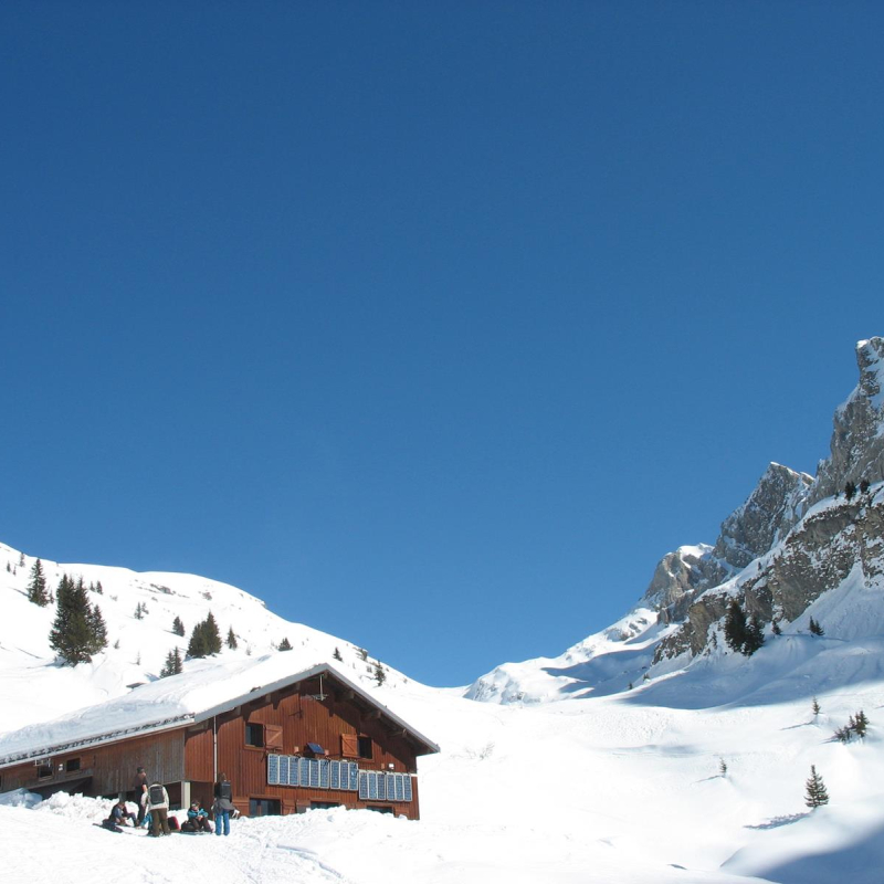 Le Refuge de Bostan (itinéraire raquette non balisé)