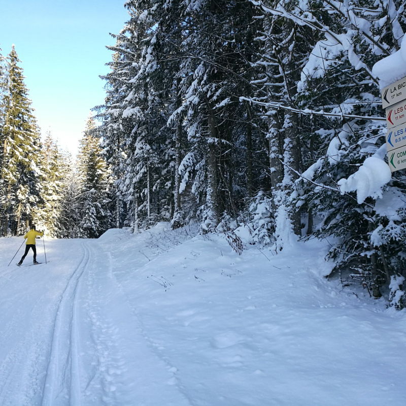 Ski de fond à Giron