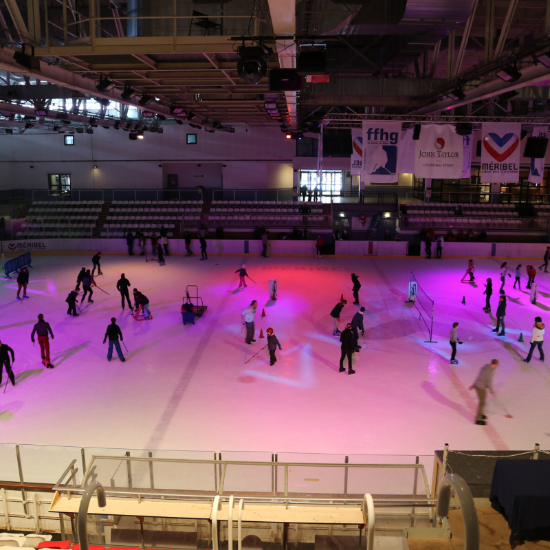 Evening at the ice rink