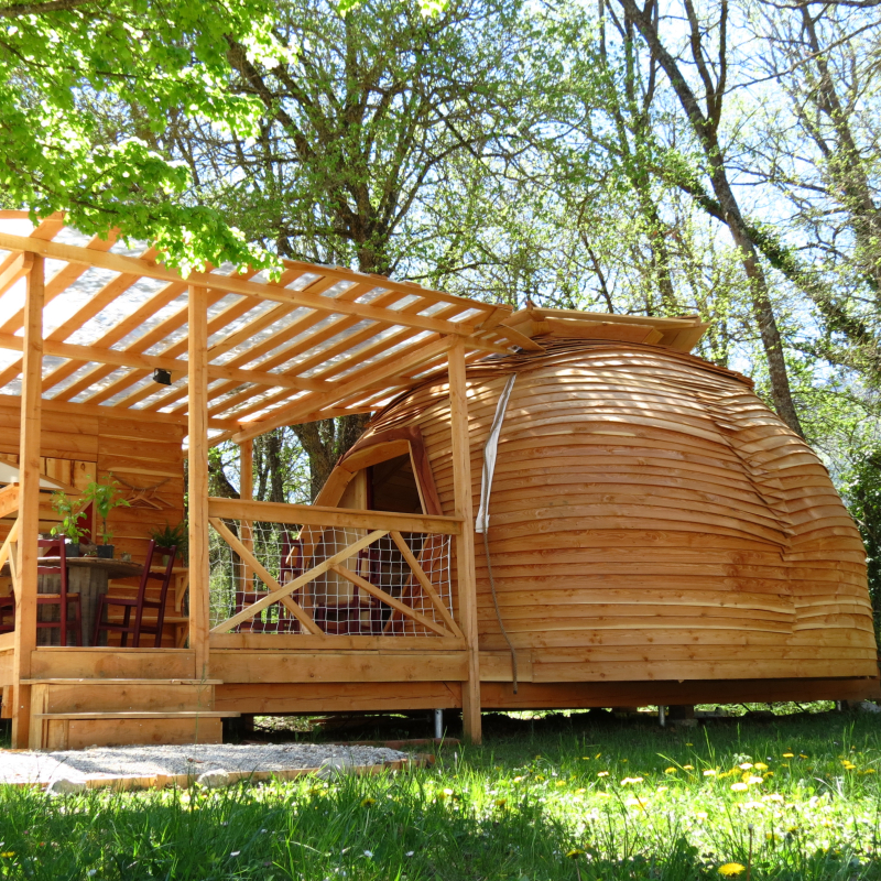 Geodesic Dome at Les Ecureuils Campsite