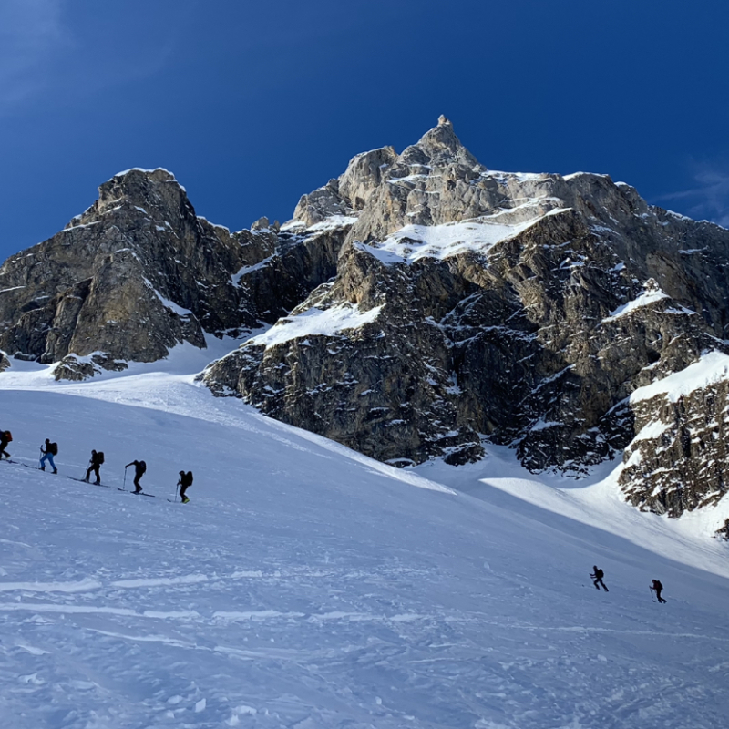 col de Doran avec vue sur la Pointe Percée