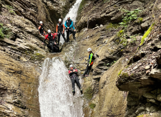 Canyoning au canyon de Nyon à Morzine