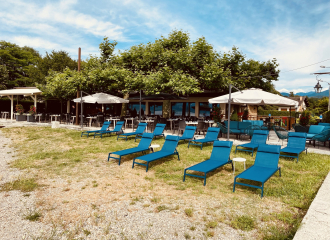 Plage privée et transtas du Restaurant les Pêcheurs