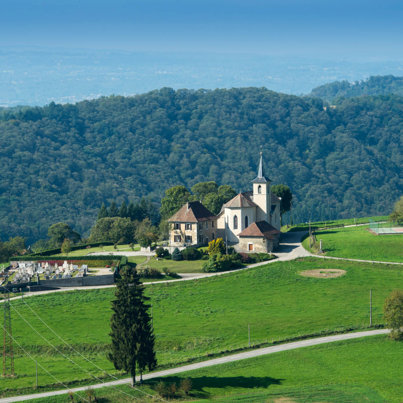 Vue sur l'avant pays savoyard