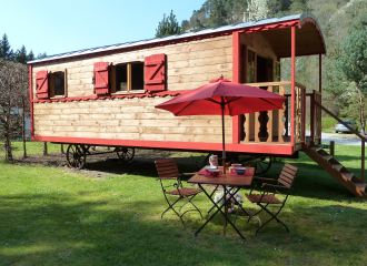 Roulotte Robinson Camping de Vaubarlet