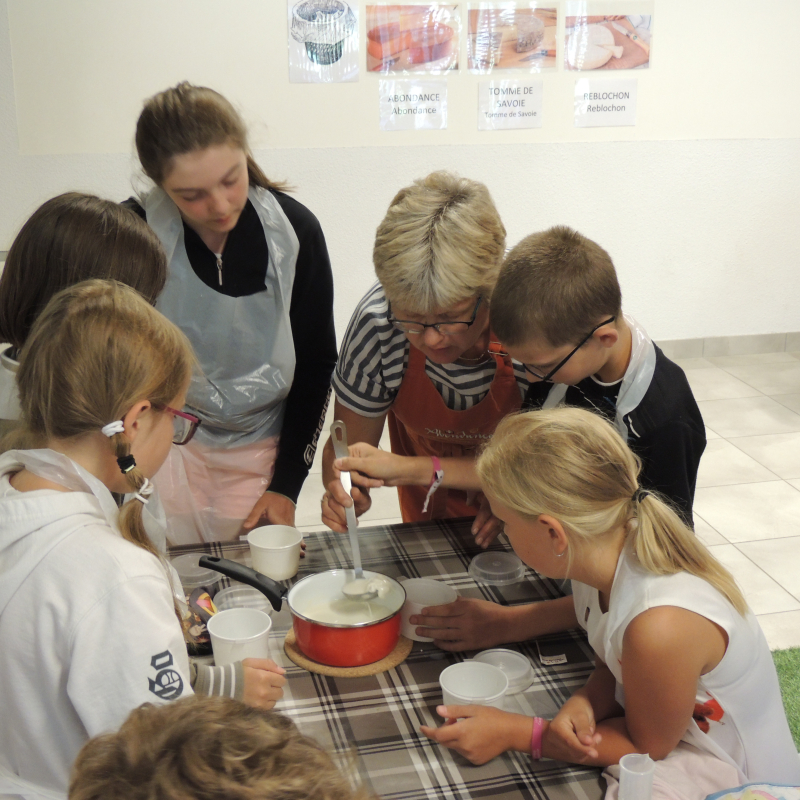 Atelier proposée par la Maison du Fromage Abondance