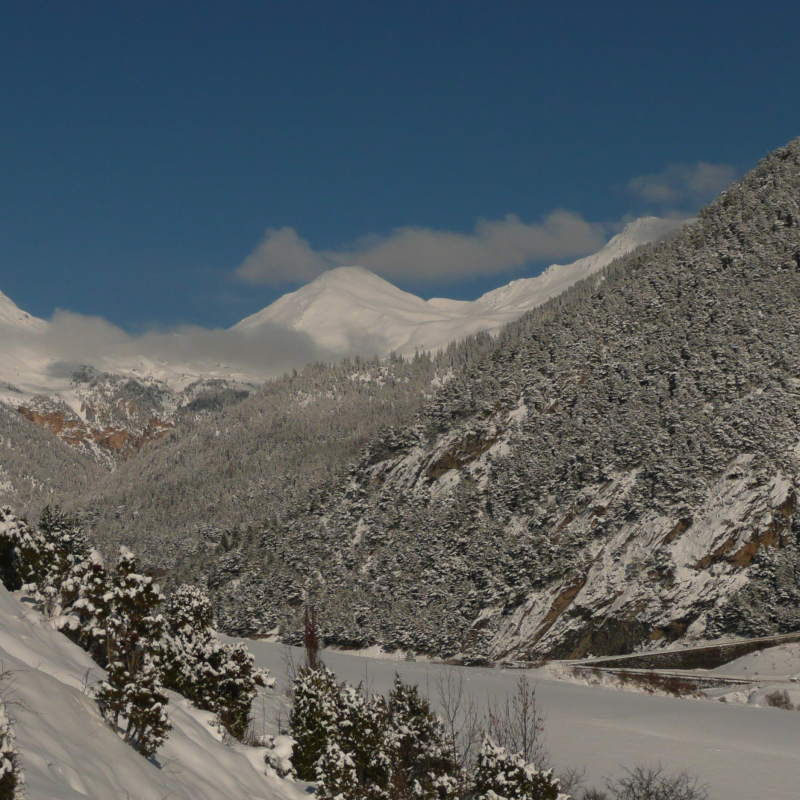 Cross-country zone of Val Cenis Termignon