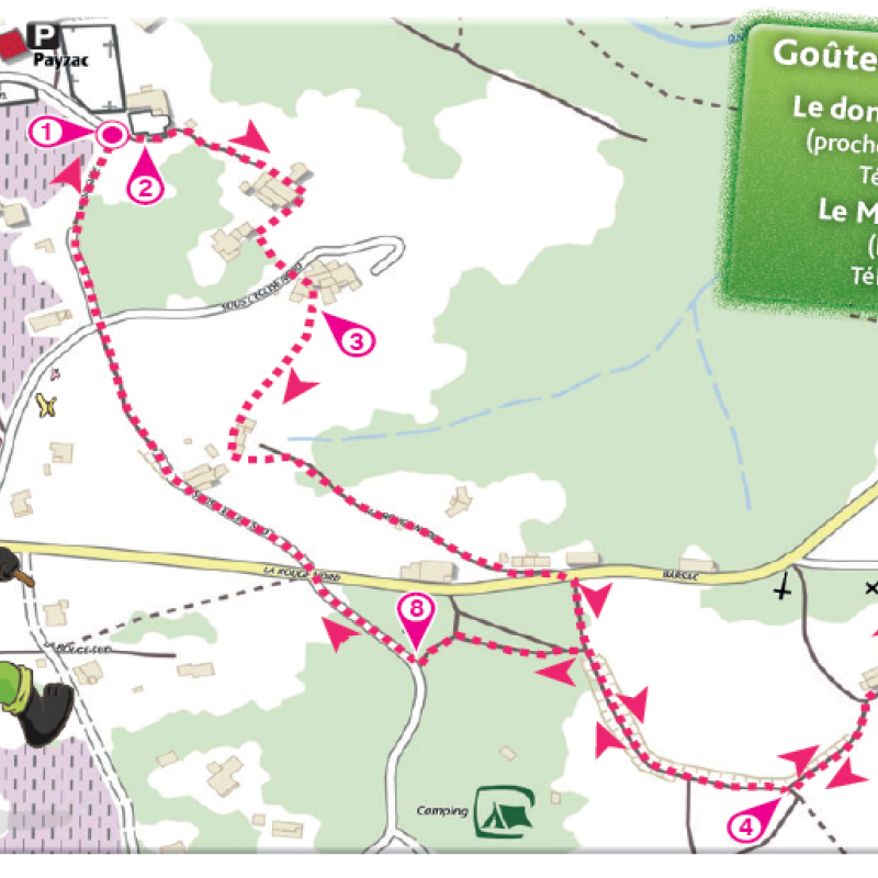 A fun circuit: “Butinez en famille”, Payzac and the hamlet of Barsac