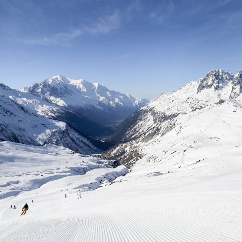 Vue panoramique depuis le haut du domaine