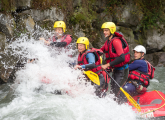 Descente intégrale de l'Isère en rafting