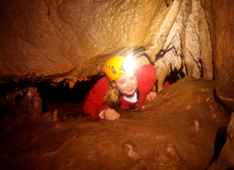 Spéléologie Demi-J Famille Grotte de la Remène avec GEO