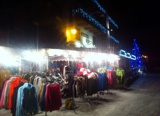 Market of the old village in Bonneval sur arc