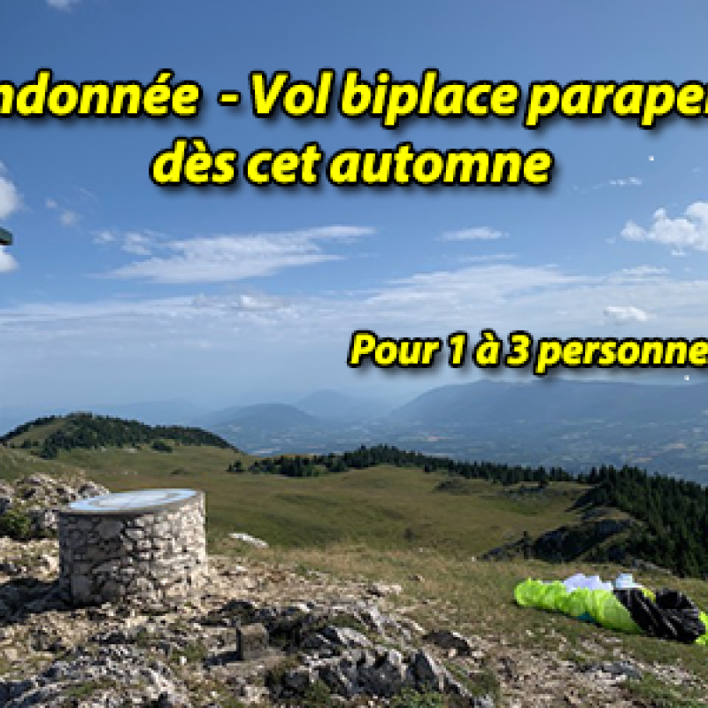 Vol Rando en biplace parapente avec Didier Marinet