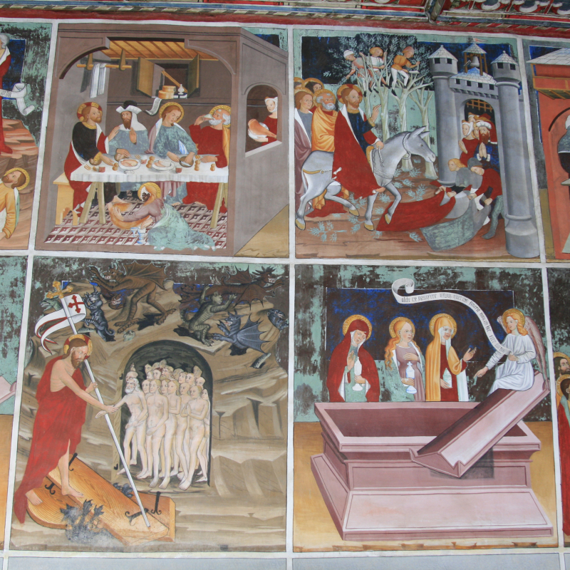 Les décors peints de la chapelle Saint Sébastien à Val Cenis Lanslevillard