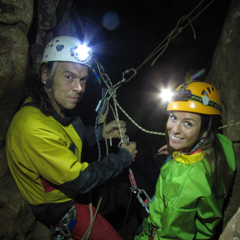 Journée spéléologie débutant avec les Guides Spéléo d'Ardèche