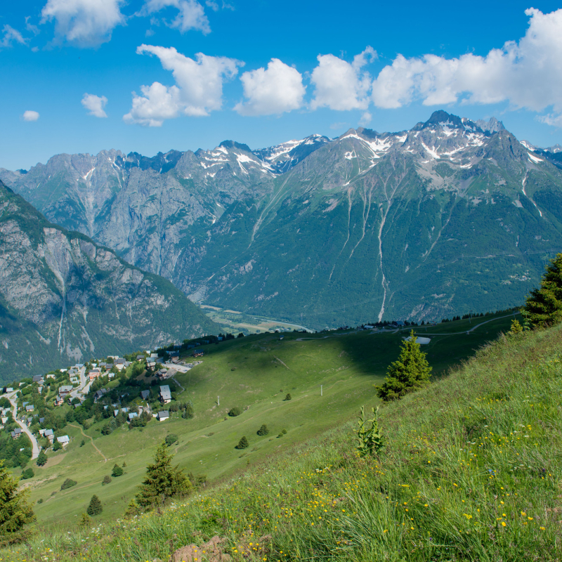 Sentier panoramique Villard Reculas - Alpe d'Huez