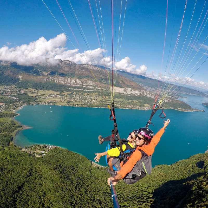 K2 parapente au dessus du lac d'Annecy