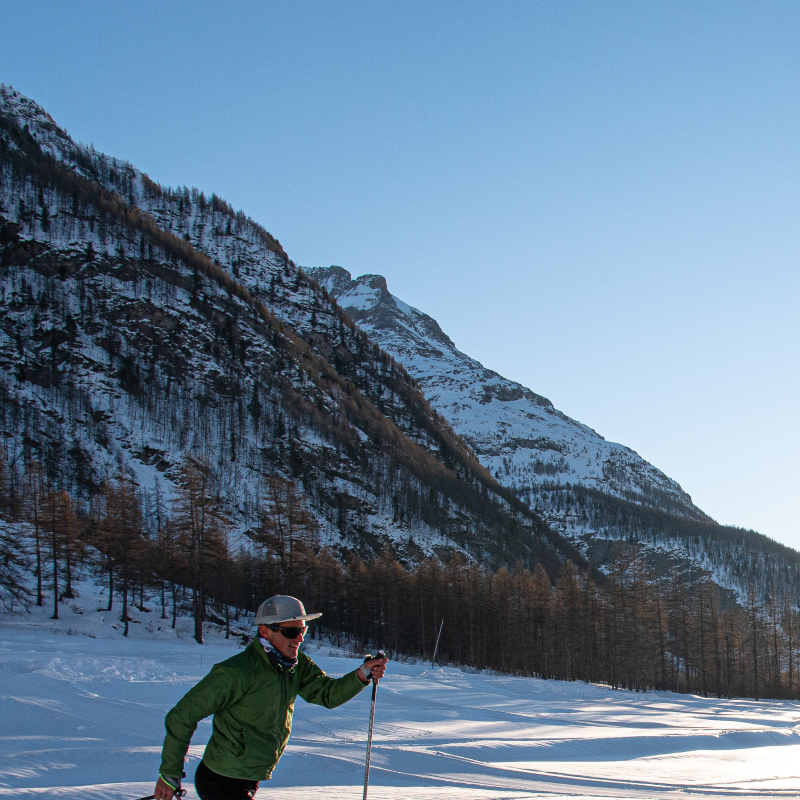 Skieurs de fond à Bessans