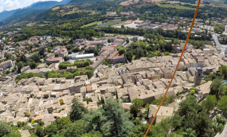 Descente en rappel de la Tour de Crest