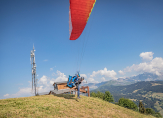 Paragliding baptism