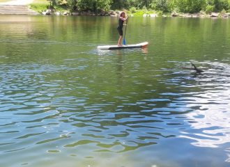 Paddle avec la petite Mer