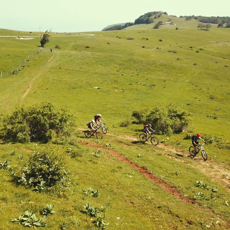 Mountain biking - Descent of the Chemin de Fer