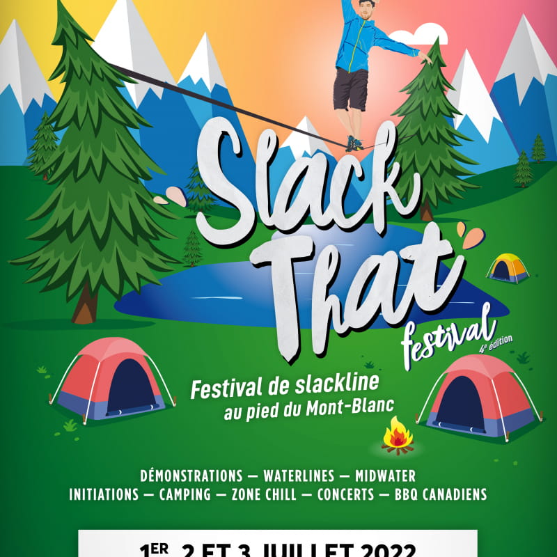 Slack That Festival : le festival de slackline au pied du Mont-Blanc !