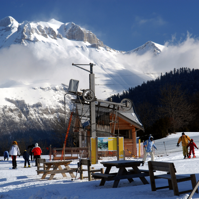 pied des pistes de ski alpin