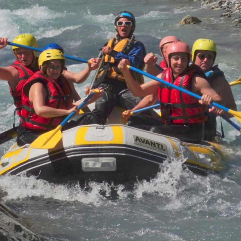 Canoë rafting avec la Maison des guides de Val Cenis