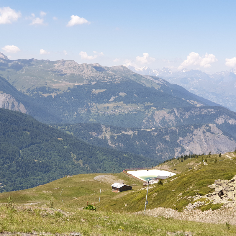 Photo de la vue du départ de la balade au Gros Crey