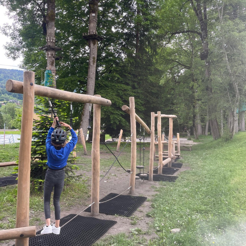 parcours en bois pour enfants