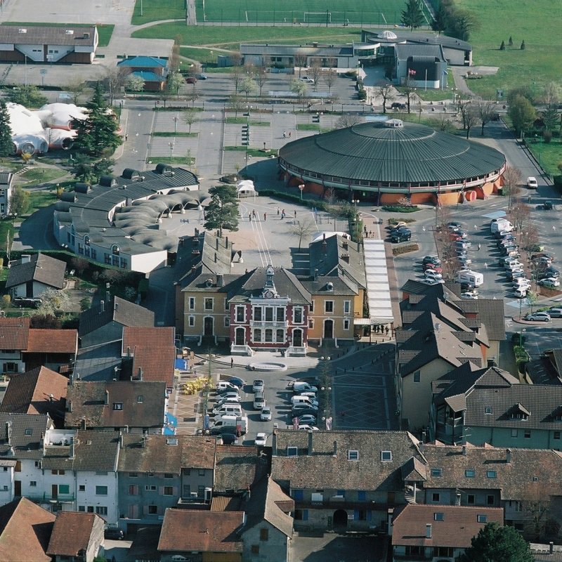 Douvaine vu du ciel