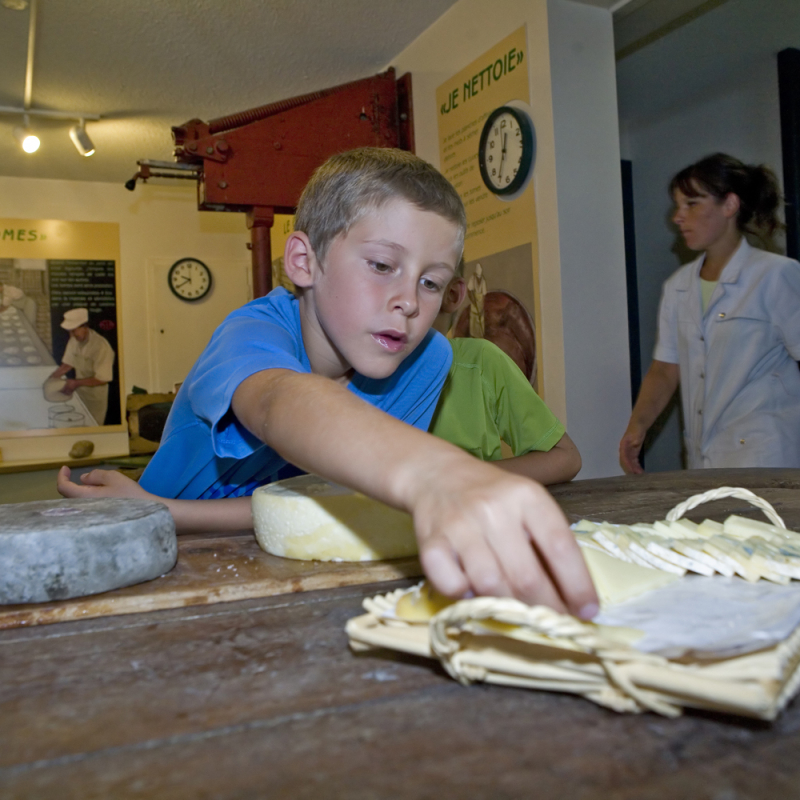 The Val d'Aillon cheese dairy exhibition