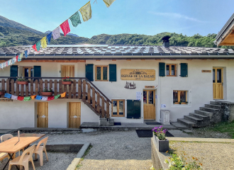 Le refuge de la Balme, au coeur de la réserve naturelle des Contamines-Montjoie