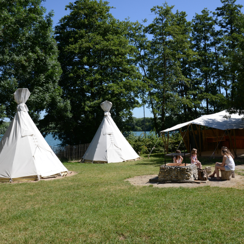 Indian camp at La Plaine Tonique