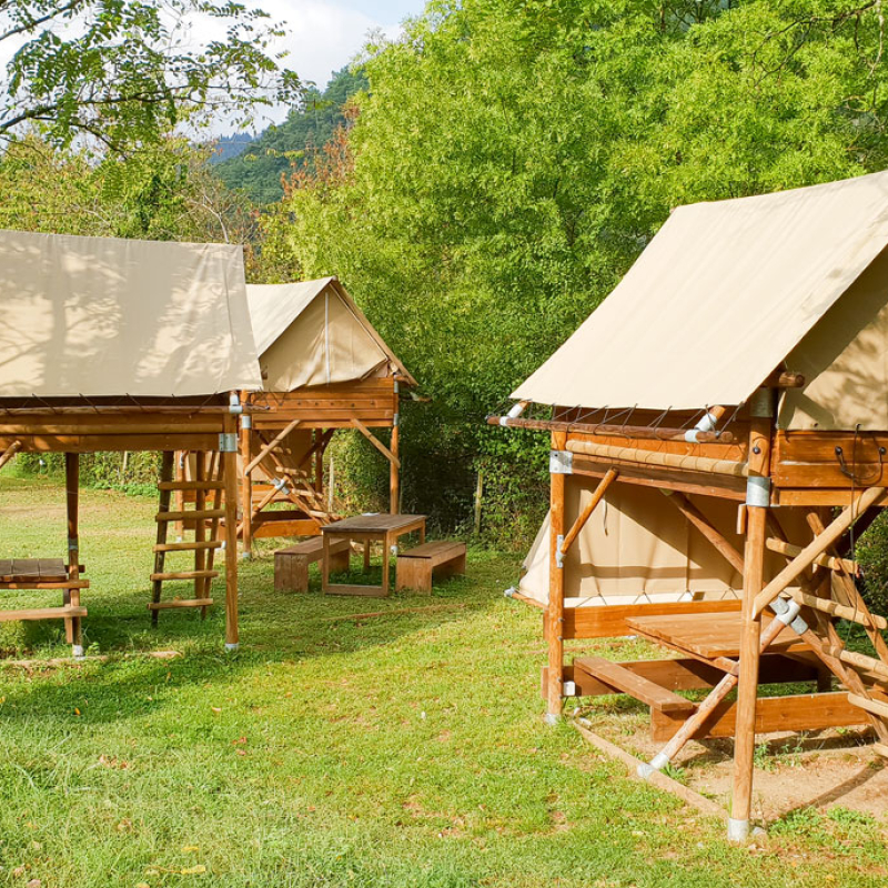 Bivouac au camping Le Mas de Champel****