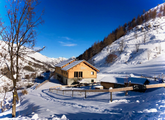 La ferme des étroits en hiver