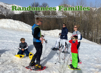 Snowshoeing with family