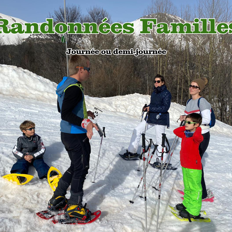 Snowshoeing with family