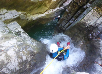 Natural Water Slides Montmin Canyon