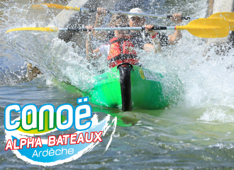 Descente de l'Ardèche en canoës