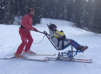 Disabled skiing with the ESF