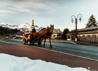 Discovery of the village with a horse-drawn carriage ride