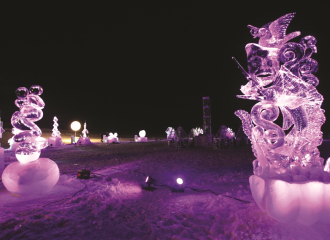 Concours de sculptures sur Glace