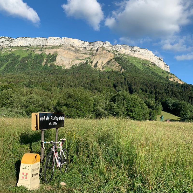 Vue sur le margériaz depuis Planpalais